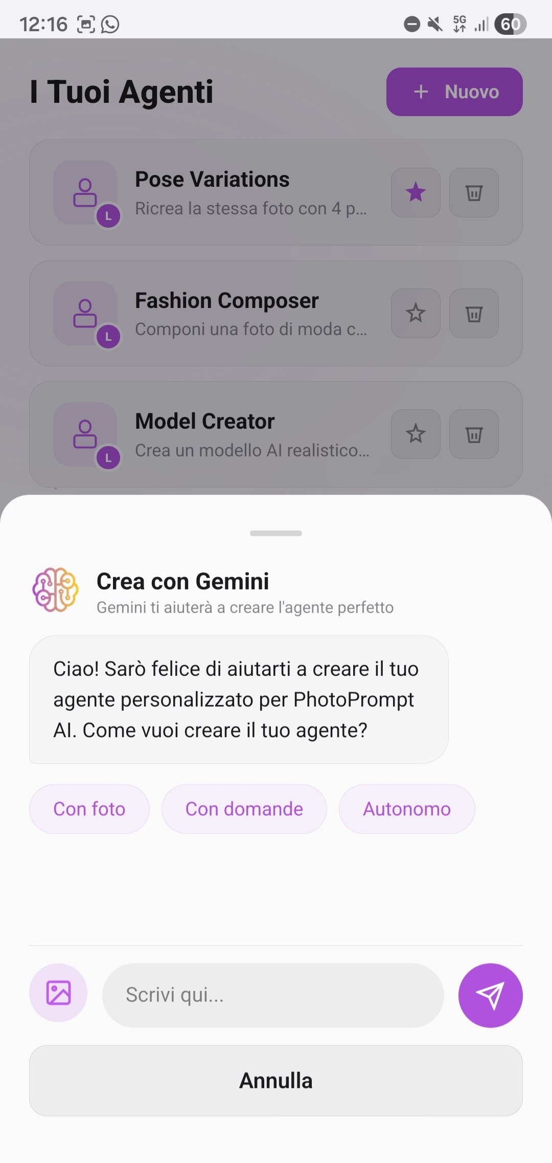 Crea con Gemini AI